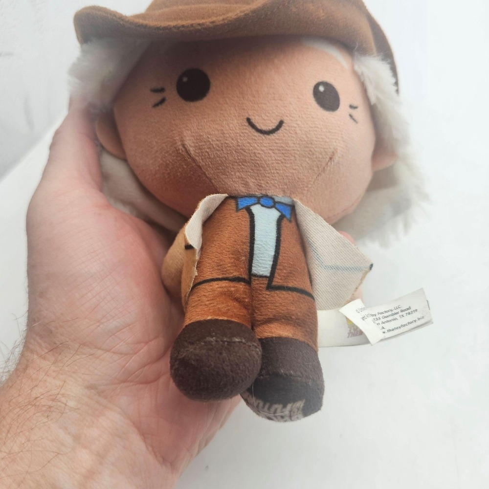 Toy Factory Back To The Future Doc Brown Plush Stuffed Toy Small Brown Cute - Picture 2 of 8